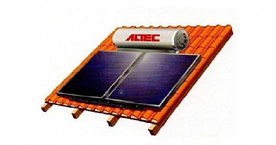 Altec Ηλιακός θερμοσίφωνας 130lt/ 1.8m² Glass Διπλής Ενέργειας