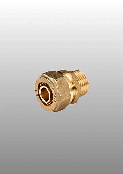 Ρακορ αρσενικό Φ16 Ορειχάλκινο