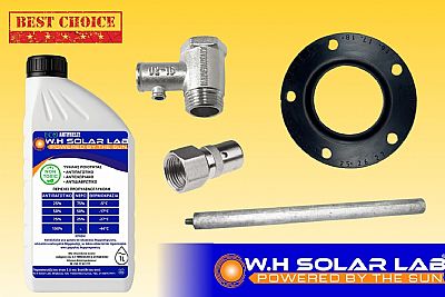 Αντιψυκτικό Υγρό 1L W.H Solar Lab - Σετ Συντήρησης Ηλιακού Θερμοσίφωνα Φλάτζα Φ120/5 τρύπες