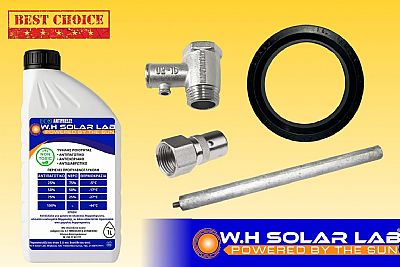 Αντιψυκτικό Υγρό 1L W.H Solar Lab - Σετ Συντήρησης Ηλιακού Θερμοσίφωνα Φλάτζα Φ140 χωρίς τρύπες