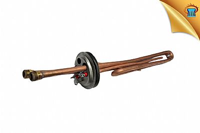 Αντίσταση Ηλιακού Θερμοσίφωνα (Boiler Τριπλής Ενέργειας) Οβάλ 1 Βίδα με Εναλλάκτη Inox Ανοξείδωτη L60 4.000W με Καπάκι και με Φλάντζα