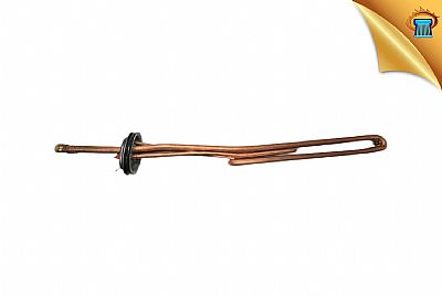 Αντίσταση Ηλιακού Θερμοσίφωνα (Boiler Τριπλής Ενέργειας) Οβάλ 1 Βίδα με Εναλλάκτη Inox Ανοξείδωτη L80 4.000W με Καπάκι και Φλάντζα