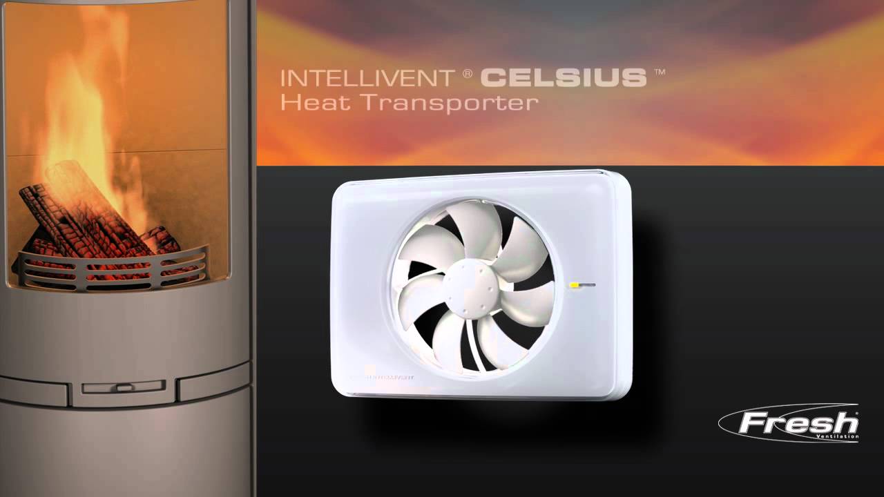 Fresh Intellivent Celcius εξαεριστήρας μεταφορέας θερμότητας επιτοίχιος 100mm-125mm