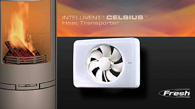 Fresh Intellivent Celcius εξαεριστήρας μεταφορέας θερμότητας επιτοίχιος 100mm-125mm