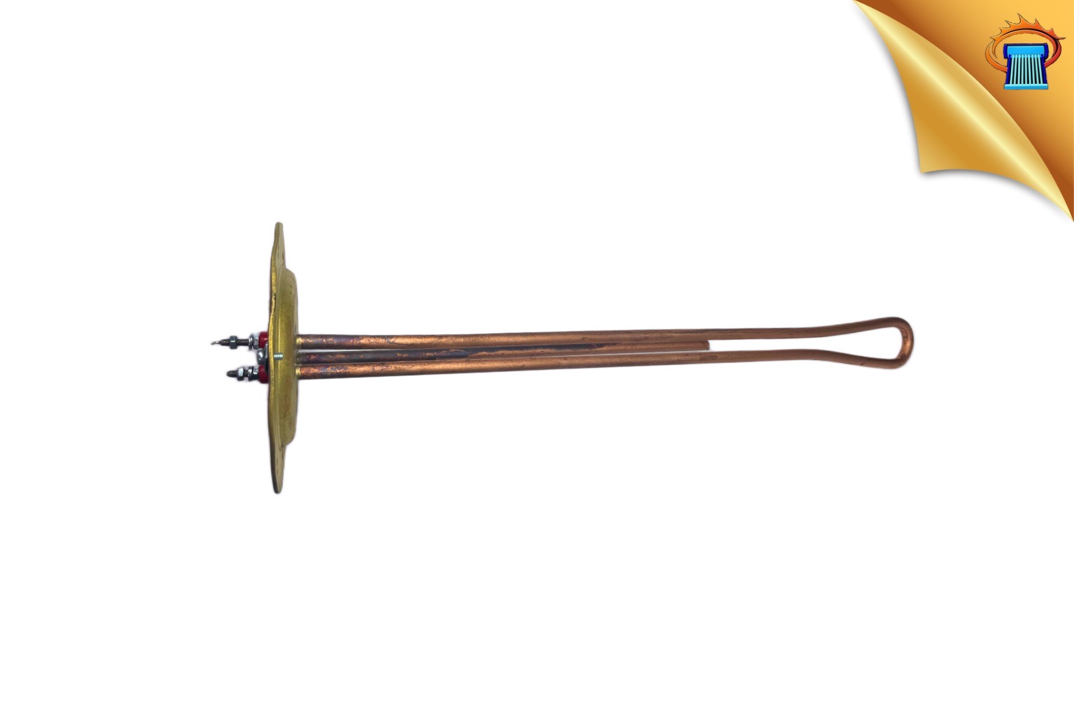 αντισταση ηλιακου θερμοσιφωνα φ140 8 τρυπεσ ορειχαλκινη ισια 