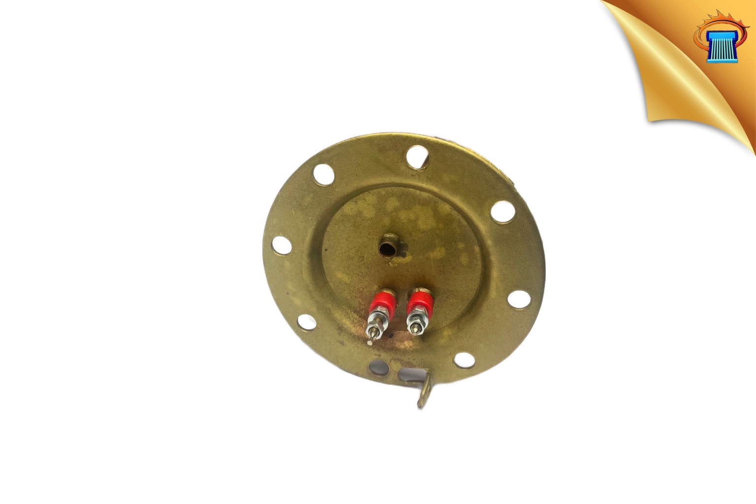 αντισταση ηλιακου θερμοσιφωνα Φ120 8 τρυπεσ ορειχαλκινη