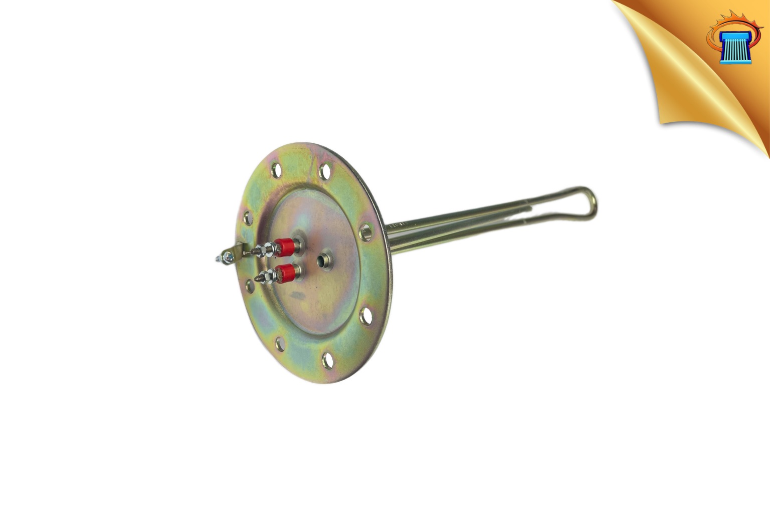 Αντίσταση θερμοσίφνα Φ140 8 τρυπεσ σιδερενια ισια