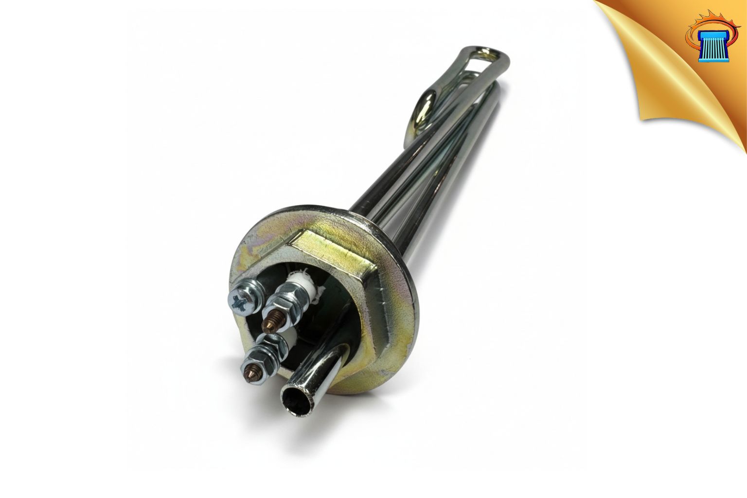 αντισταση θερμοσιφωνα 1 ιντσα 1/4 βιδωτη σιδερενια γυριστη 4000w