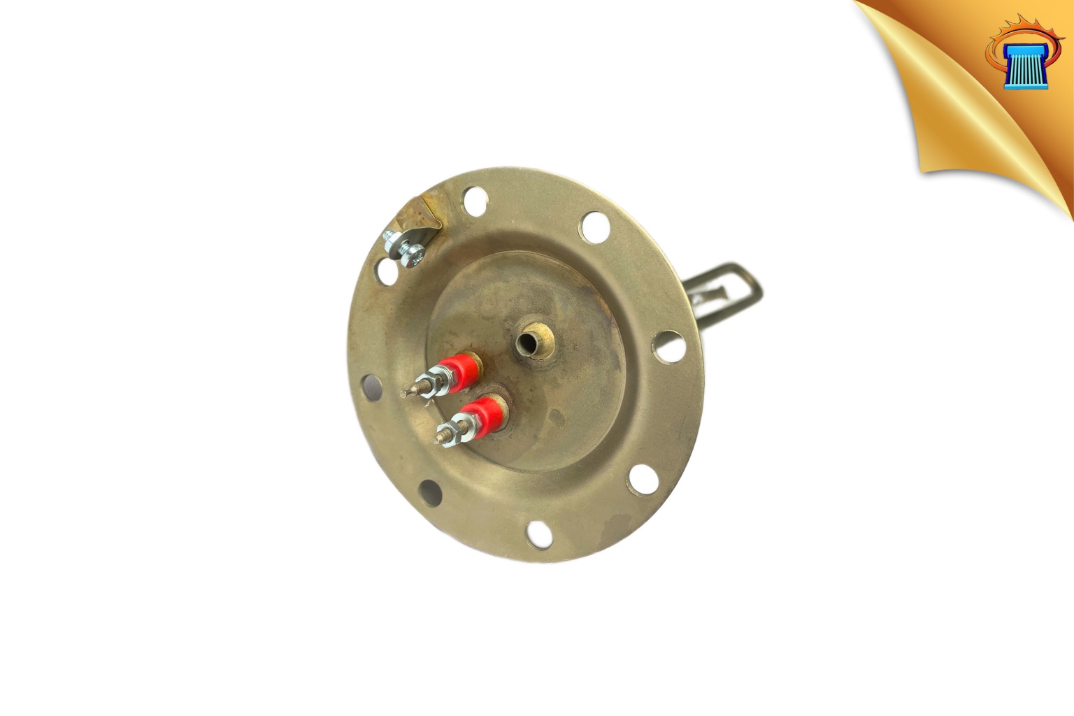 αντισταση ηλιακου θερμοσιφονα ανοξειδωτη INOX φ120 8 τρυπεσ ισια