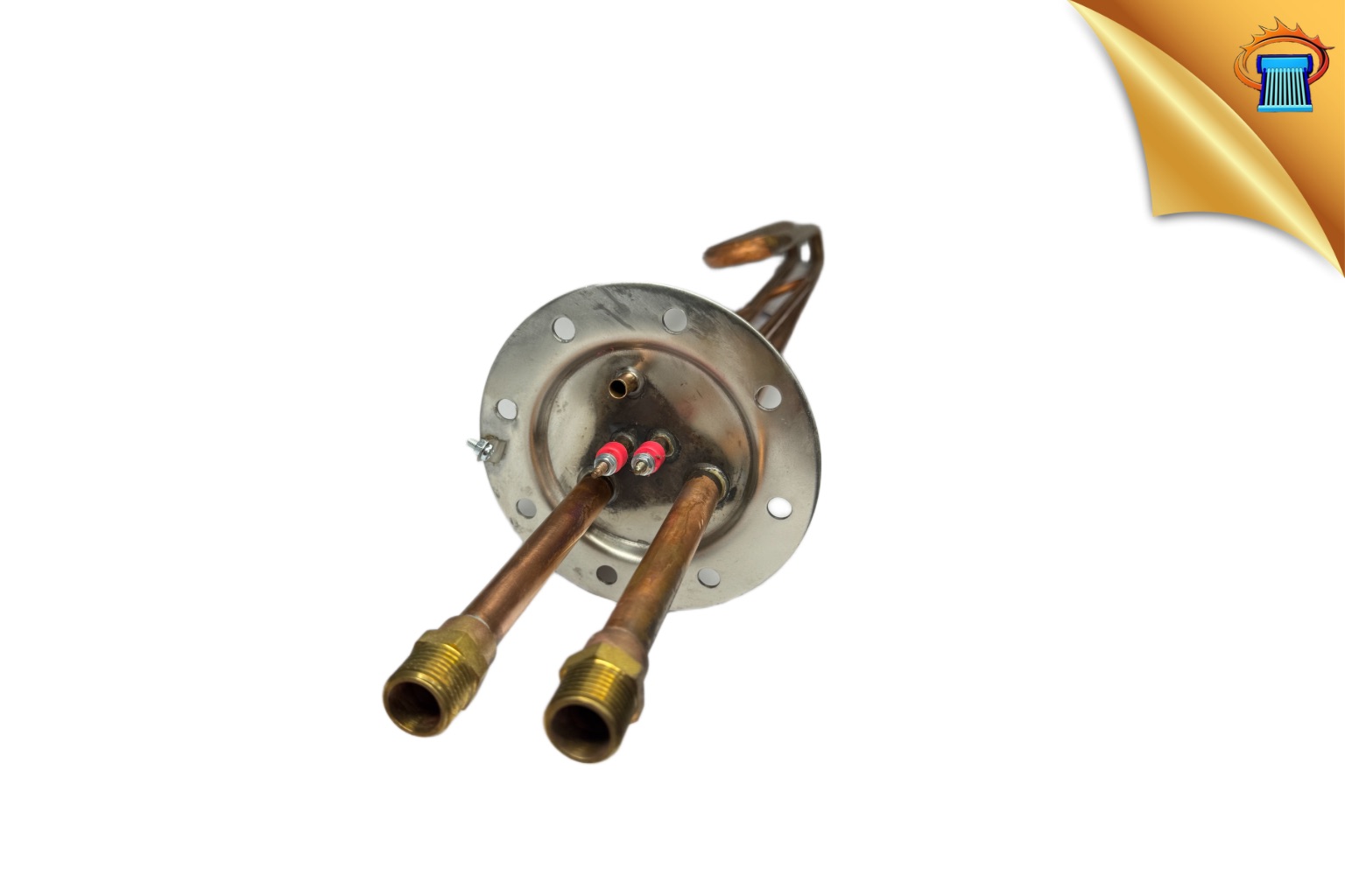 αντισταση ηλιακου θερμοσιφωνα μποιλερ τριπλησ ενεργειασ Φ140 8 τρυπεσ με εναλλακτη INOX μακρια