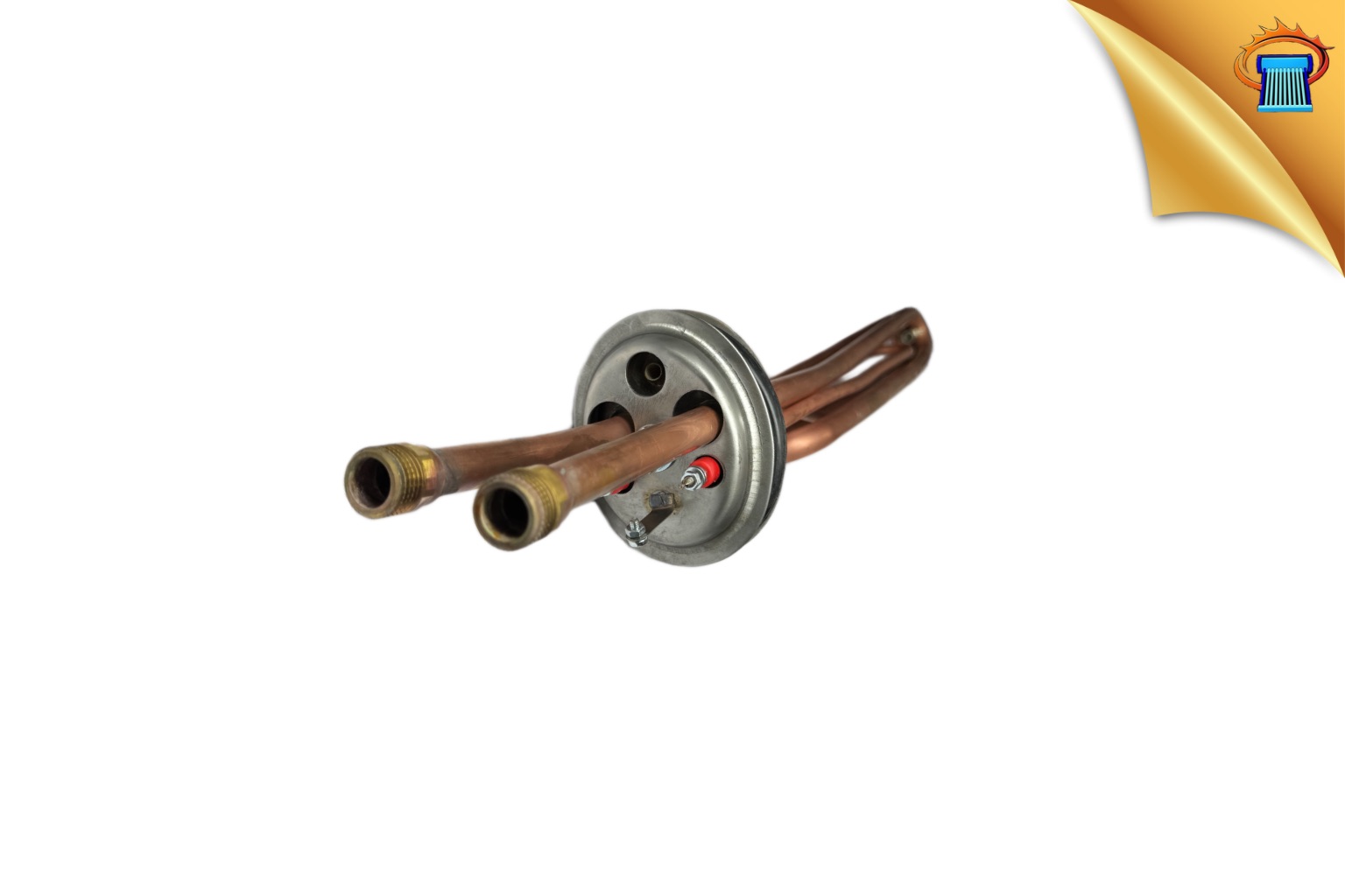 Αντίσταση Ηλιακού Θερμοσίφωνα (Boiler Τριπλής Ενέργειας) Οβάλ &ndash; 1 Βίδα με Εναλλάκτη INOX, Μακριά