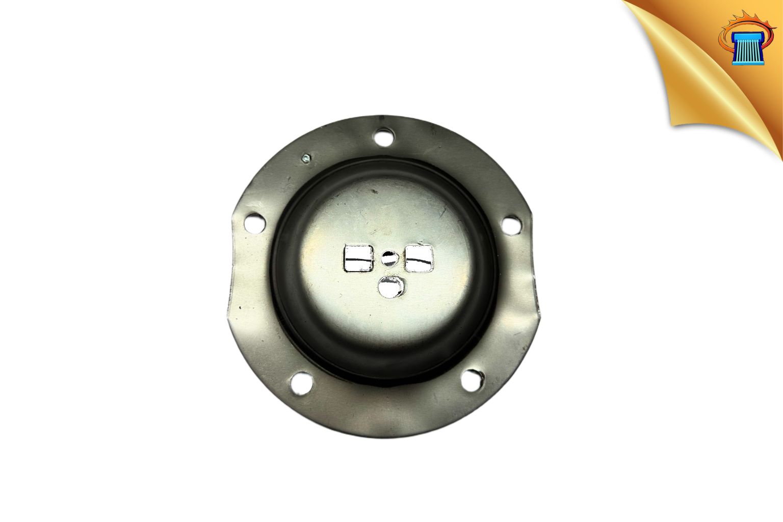 καπακι inox ανοξειδωτο για αντισταση φ48 για κουμπωτο θερμοστατη τυπου nobel