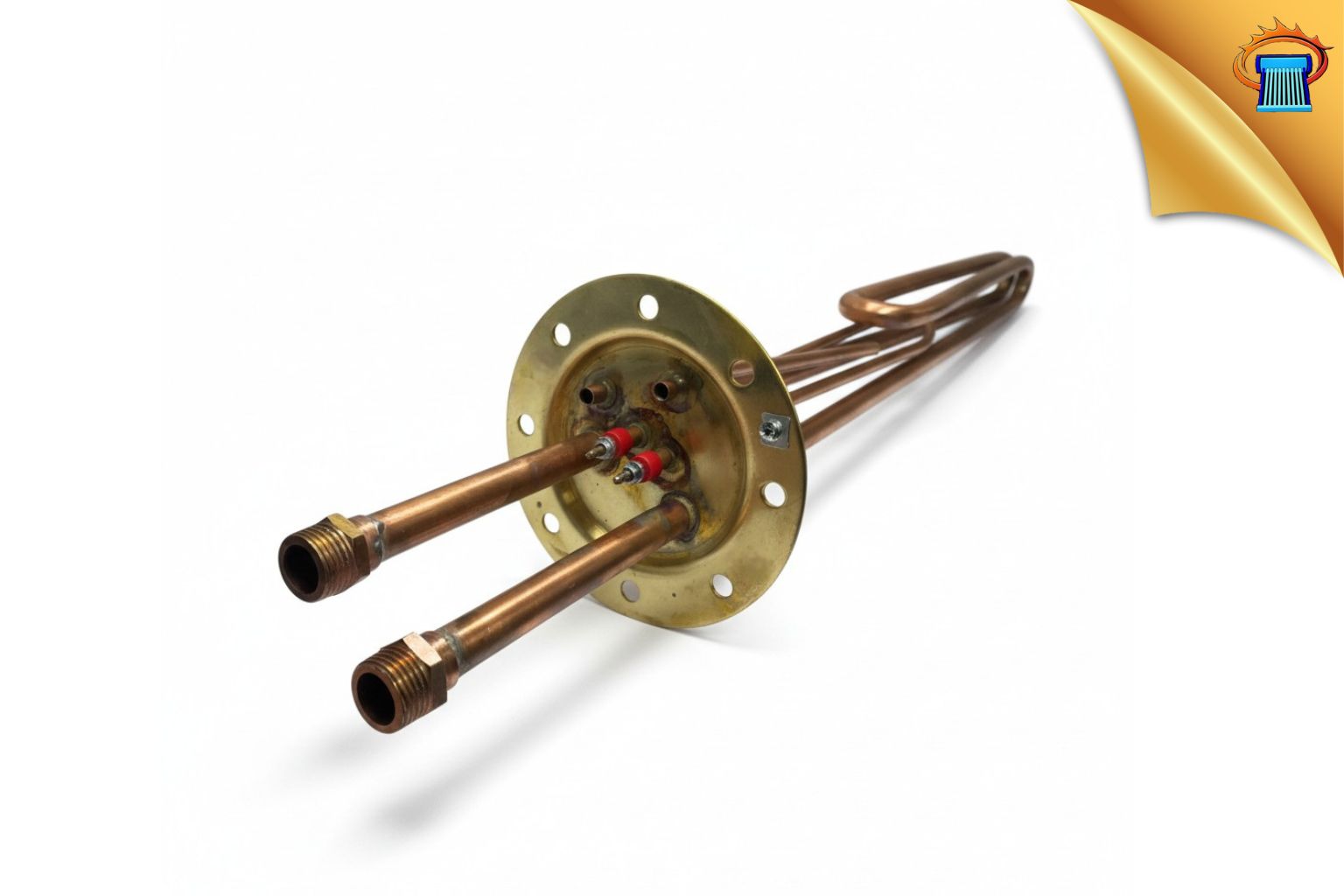 Αντίσταση ηλιακού θερμοσίφωνα boiler Τριπλής ενέργειας Φ140-8 τρύπες με εναλλάκτη ορειχάλκινη L80