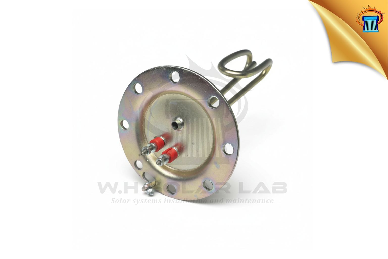 αντισταση ηλιακου θερμοσιφωνα φ120 με 8 τρυπες σιδερενια γυριστη ισχυς 4000w